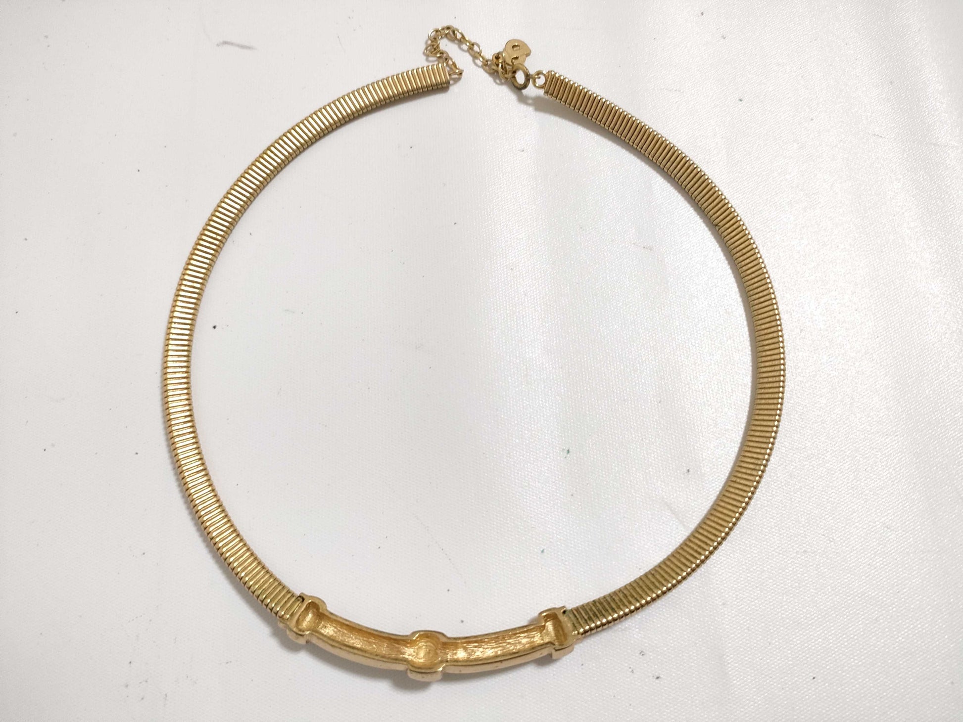 Dior Christian Dior Choker GP Gold Necklace