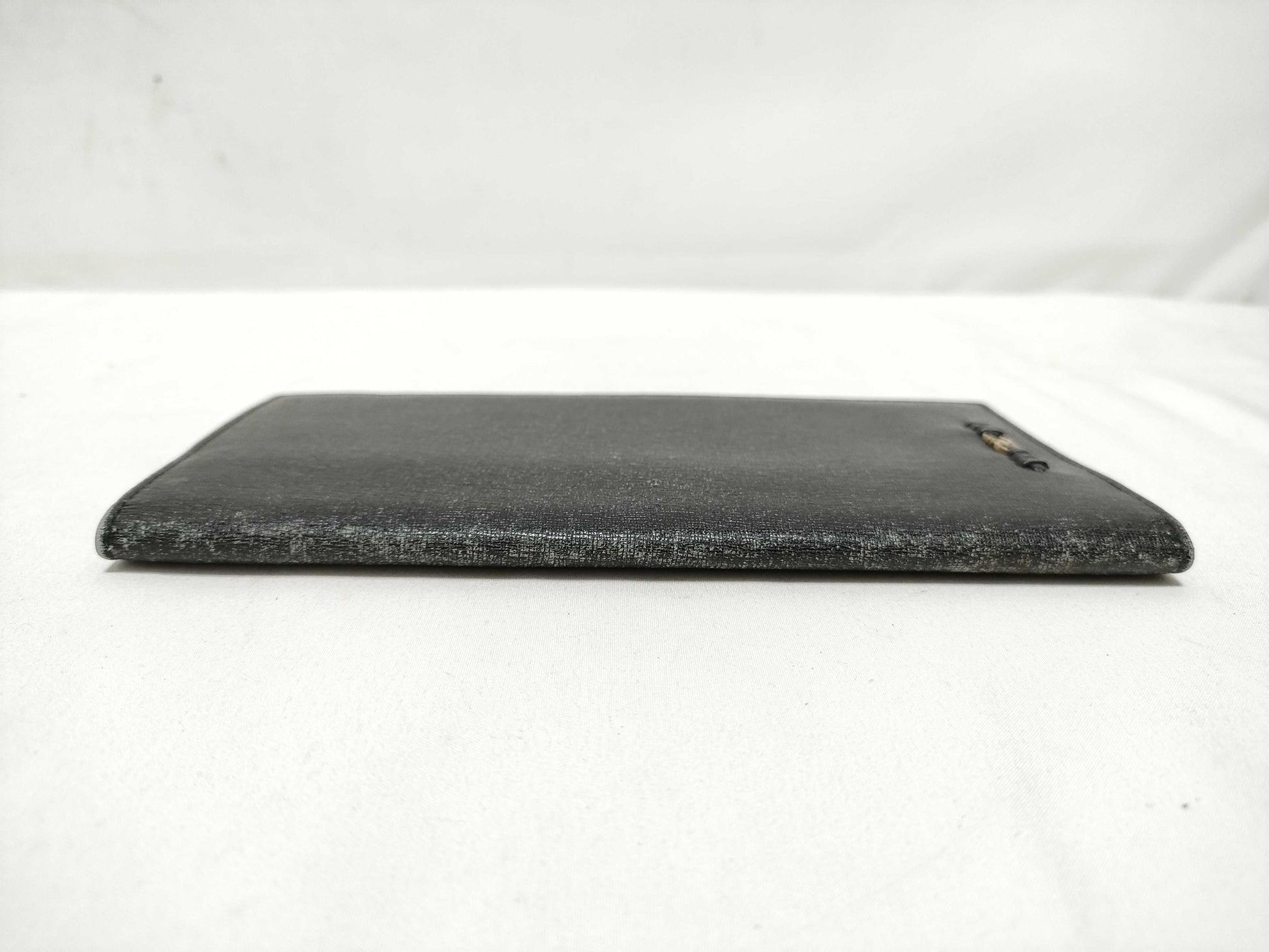 Salvatore Ferragamo Gancini Leather Long Wallet 226623 Black Billfold