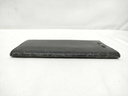 Salvatore Ferragamo Gancini Leather Long Wallet 226623 Black Billfold
