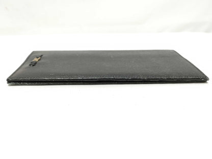 Salvatore Ferragamo Gancini Leather Long Wallet 226623 Black Billfold