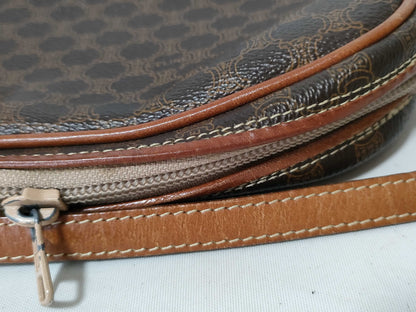CELINE Triomphe PVC Shoulder Bag Brown Shoulder Bag