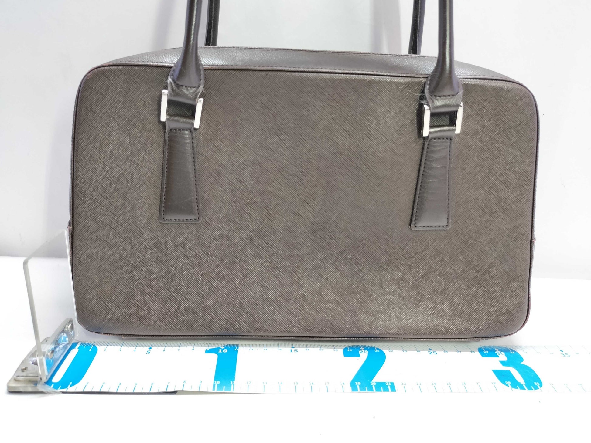 BURBERRY Leather Handbag Brown Handbag