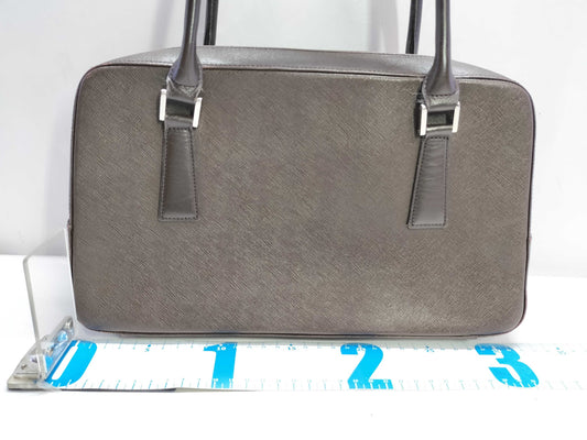 BURBERRY Leather Handbag Brown Handbag