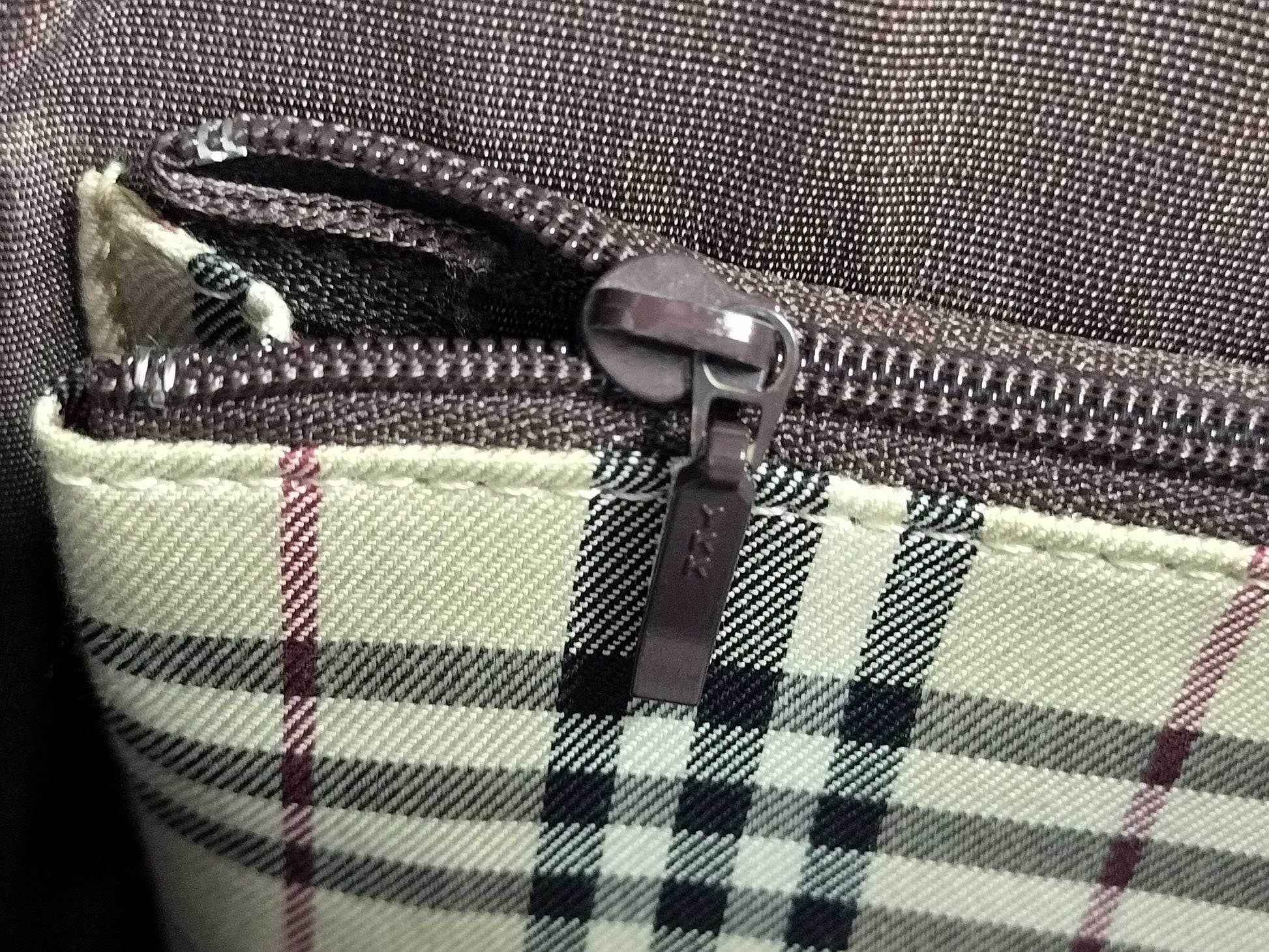 BURBERRY Leather Handbag Brown Handbag