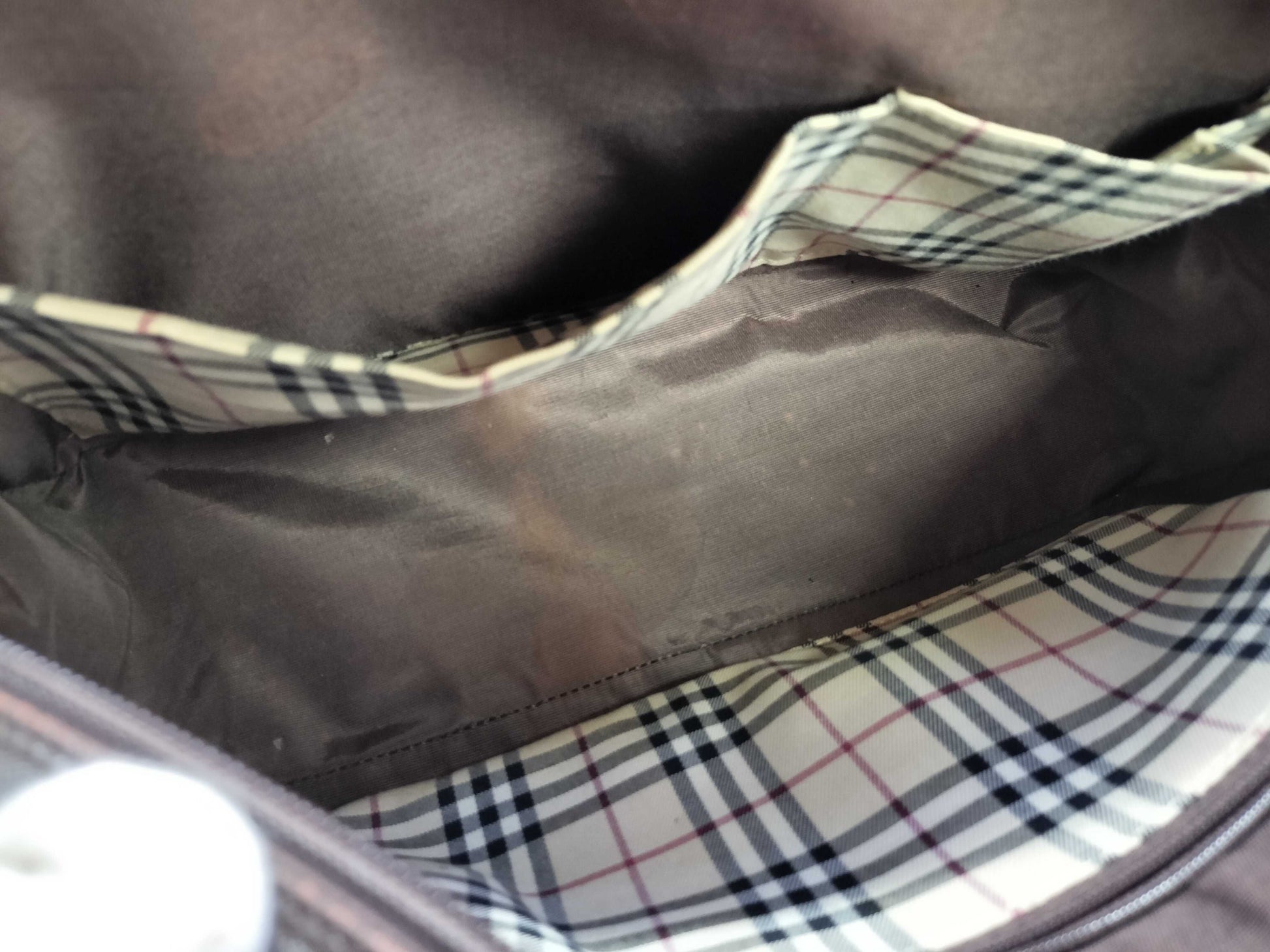 BURBERRY Leather Handbag Brown Handbag