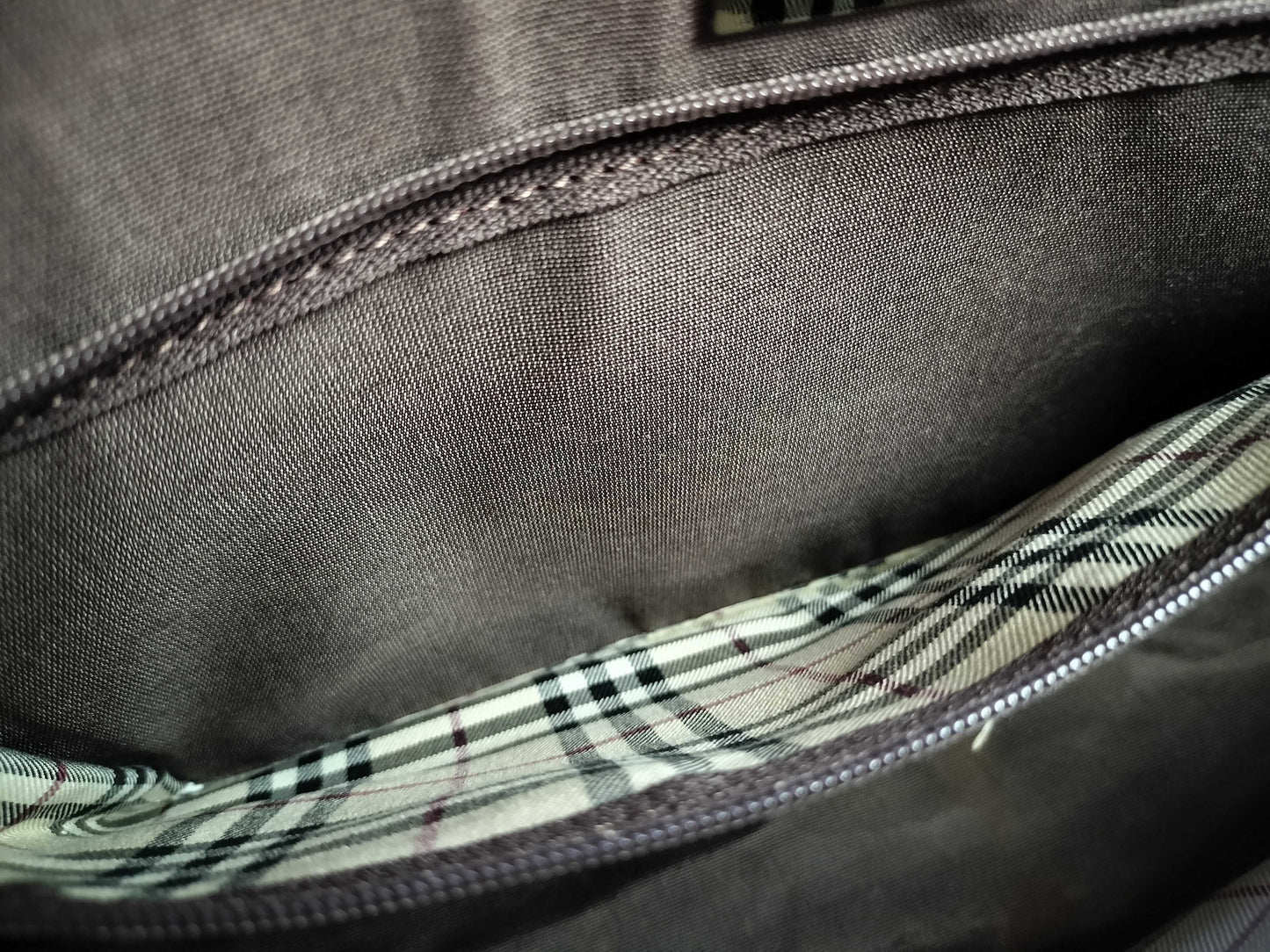 BURBERRY Leather Handbag Brown Handbag
