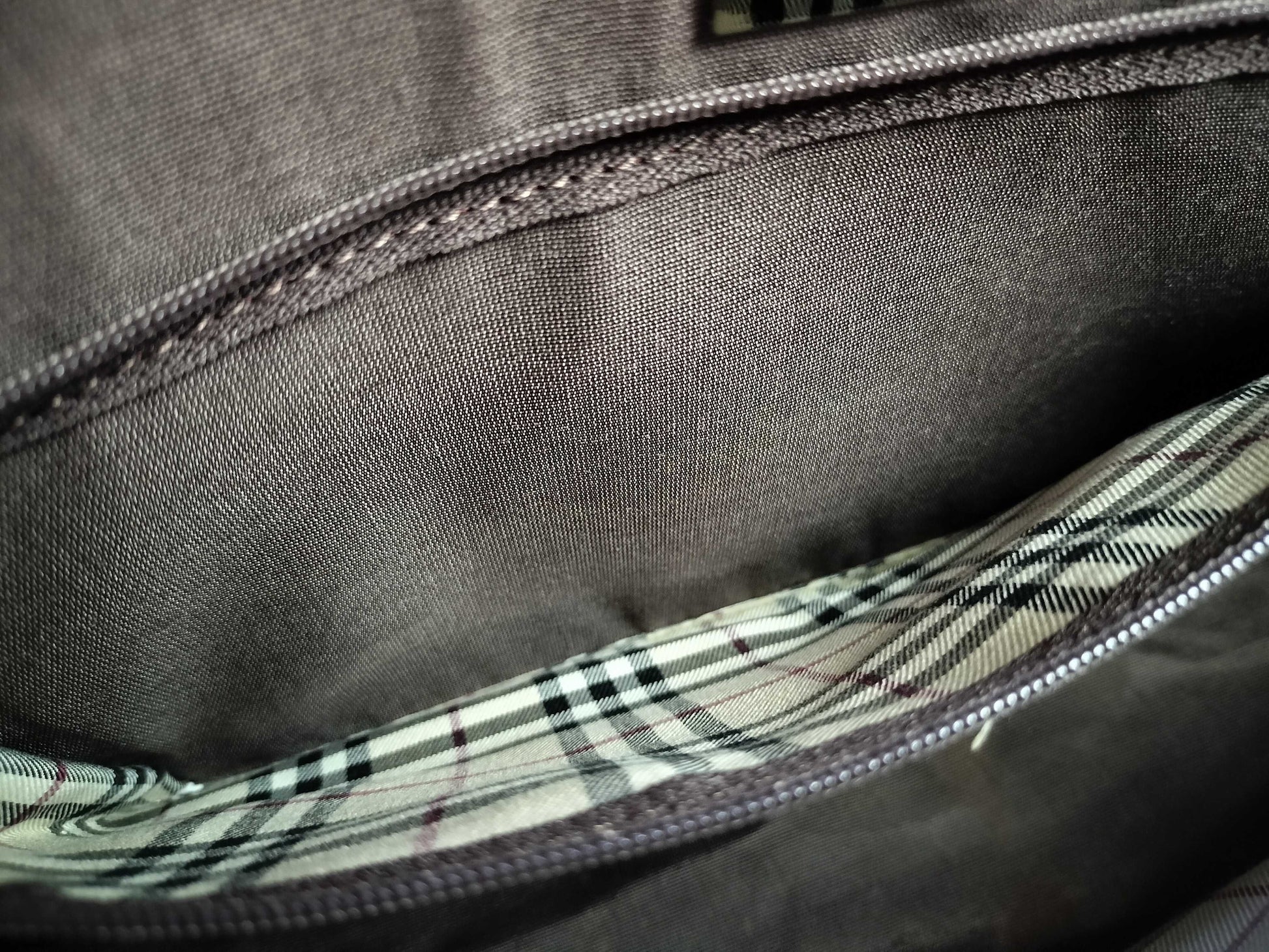BURBERRY Leather Handbag Brown Handbag