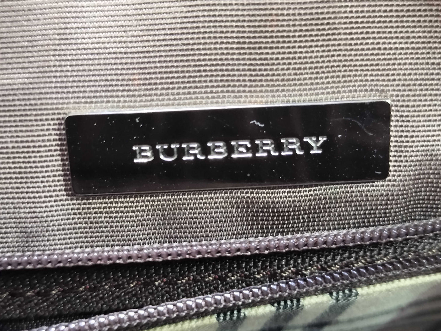 BURBERRY Leather Handbag Brown Handbag