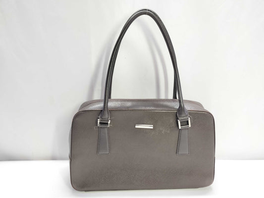 BURBERRY Leather Handbag Brown Handbag