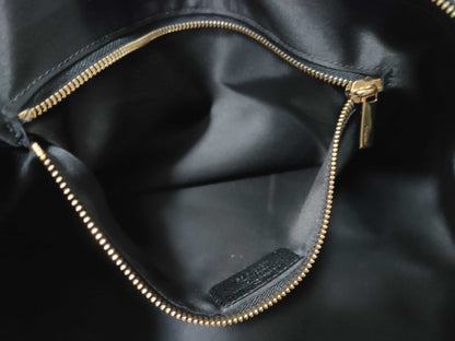 Salvatore Ferragamo Gancini Leather 2-Way Tote Bag AB-21F 651 Black