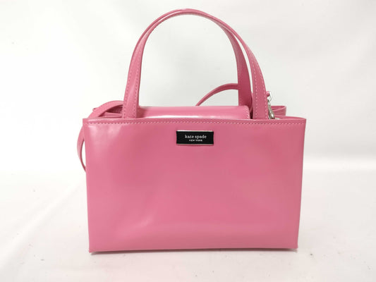 Kate Spade Enamel 2-Way Handbag Pink