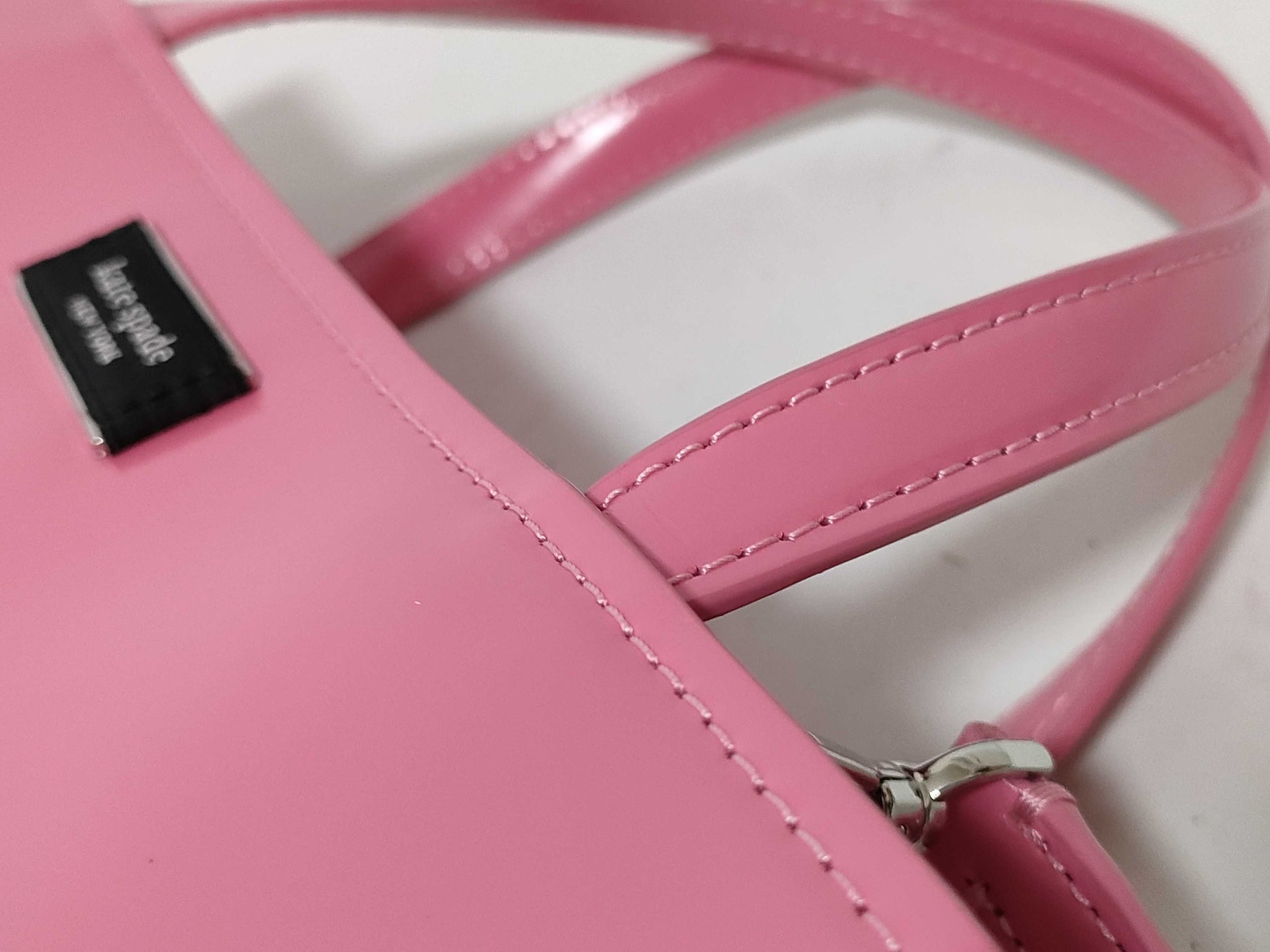 Kate Spade Enamel 2-Way Handbag Pink