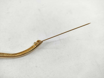 Dior Christian Dior Brooch GP Gold Brooch
