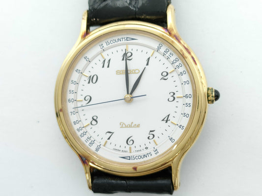 SEIKO Dolce 5S21-7A00 850273 Quartz White Dial Men's Watch No Operational Guarantee