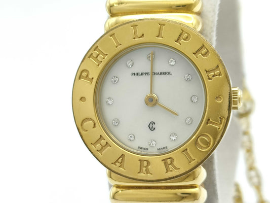 Philippe Charriol Saint-Tropez 7007901 98739 98 Quartz White Shell Dial Women's Watch 