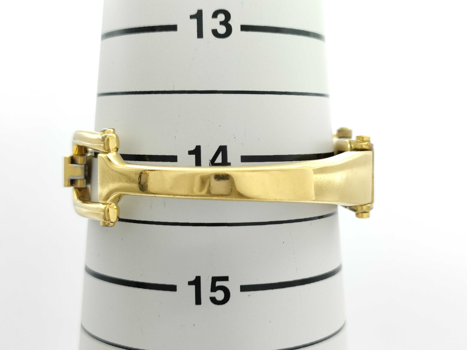 GUCCI 1500L 0636046 Quartz Gold Dial Women's Watch 