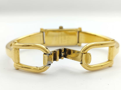 GUCCI 1500L 0636046 Quartz Gold Dial Women's Watch 