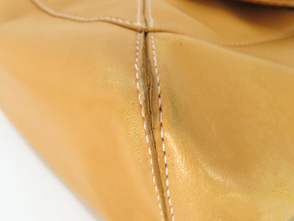 LOEWE Anagram Leather Handbag Brown