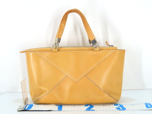 LOEWE Anagram Leather Handbag Brown