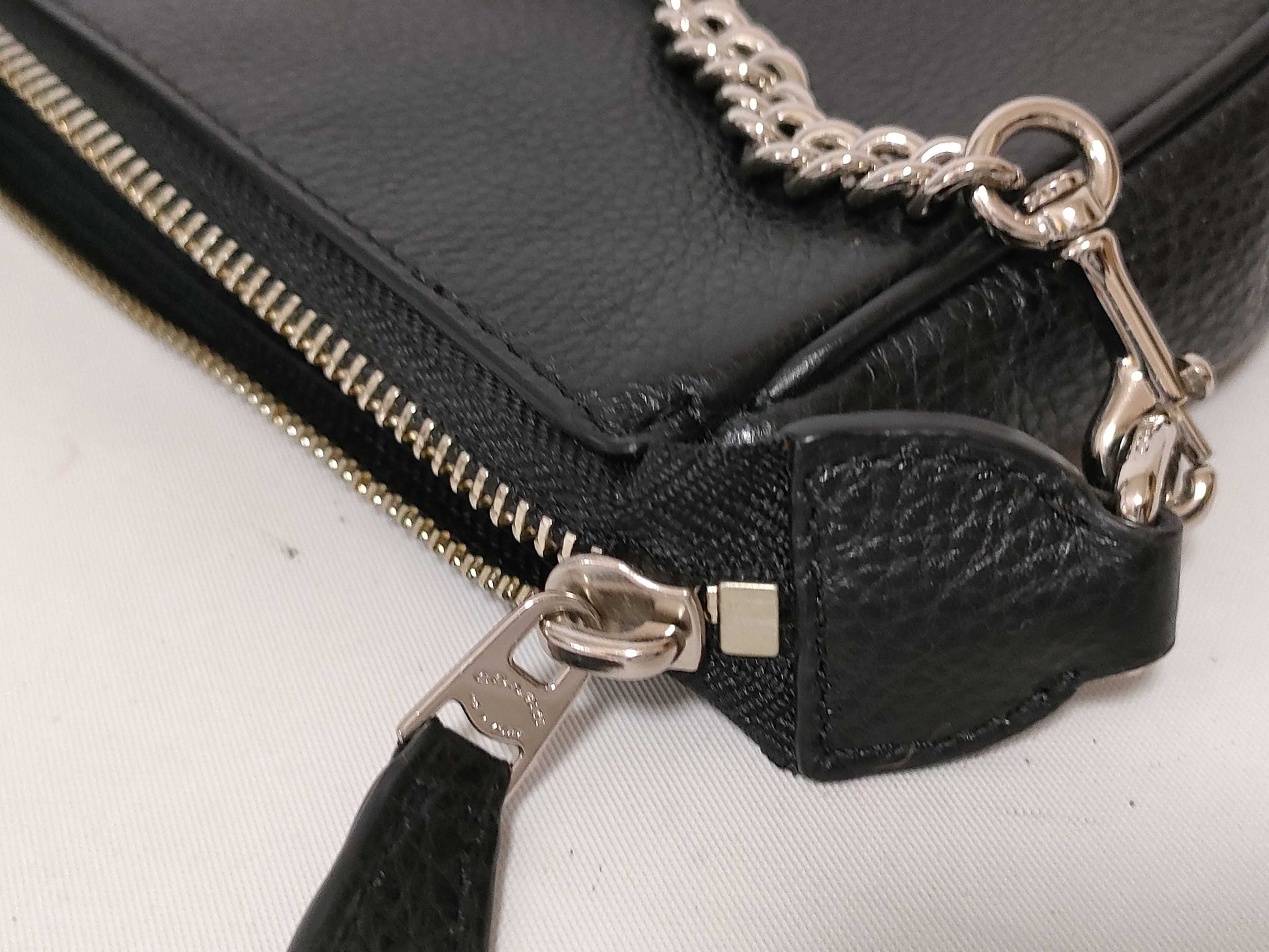COACH Studded Leather One-Shoulder Bag F23595 Black Shoulder Bag