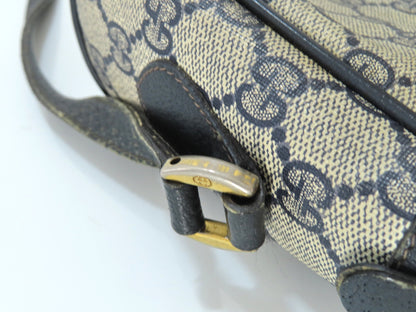GUCCI Sherry Line GG Supreme Shoulder Bag 56.02.088 Navy Shoulder Bag