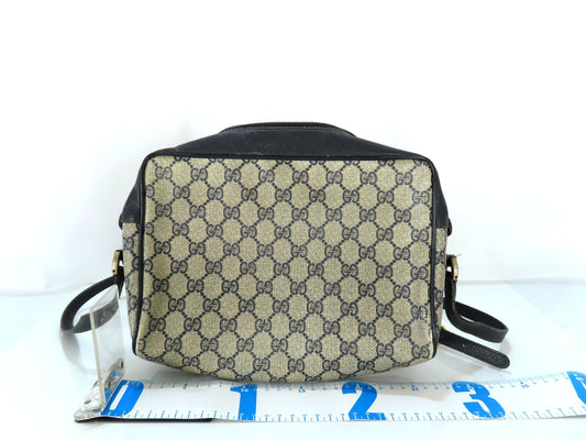 GUCCI Sherry Line GG Supreme Shoulder Bag 56.02.088 Navy Shoulder Bag