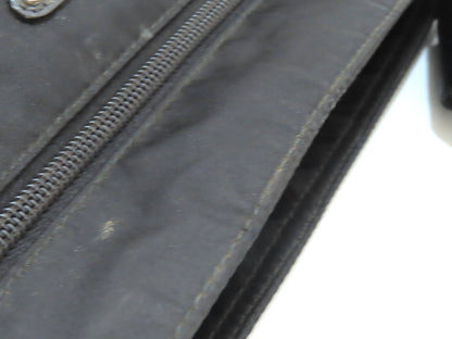 PRADA Tessuto Shoulder Bag BT175Z Black with Triangle Logo Plate