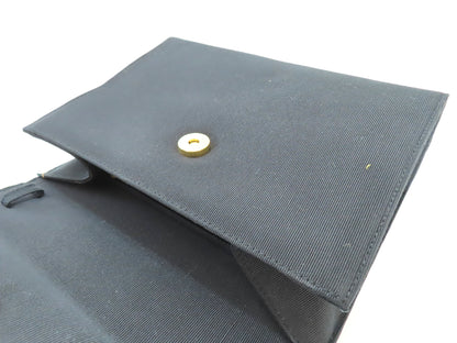 Salvatore Ferragamo Vara Ribbon Nylon Canvas Shoulder Bag AQ215231 Black Shoulder Bag
