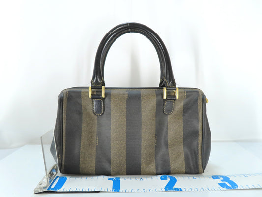 FENDI Pecan PVC 2-way Shoulder Bag 119259022058 Khaki x Black Shoulder Bag