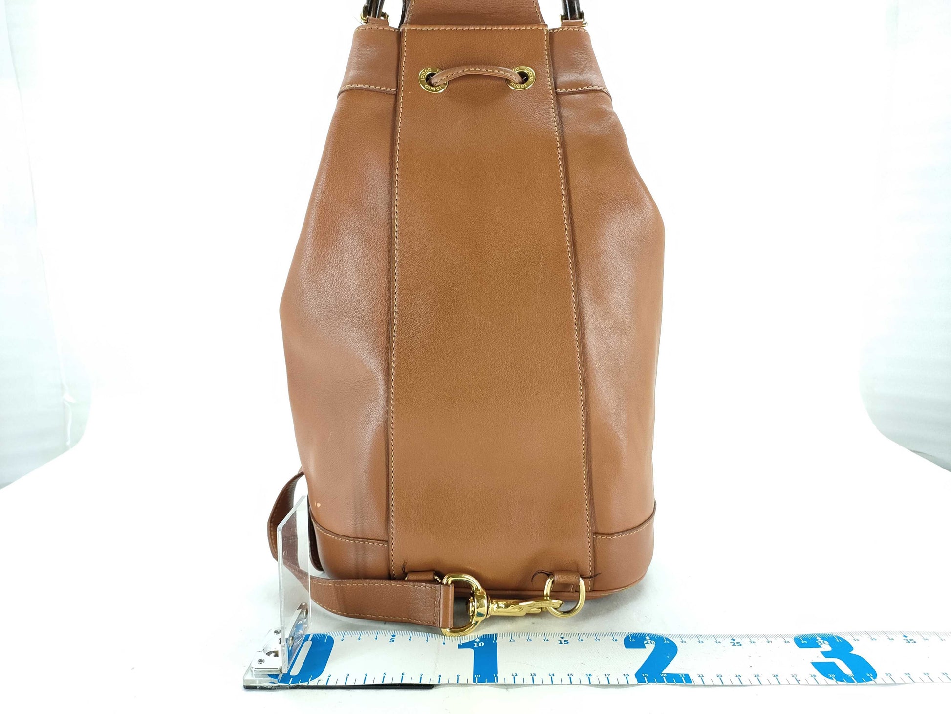 GUCCI Bamboo Leather Body Bag 003-2113-0036 Brown Shoulder Bag