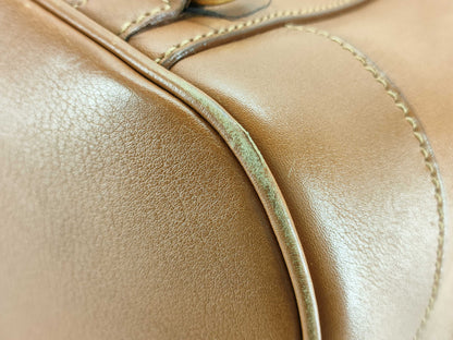 GUCCI Bamboo Leather Body Bag 003-2113-0036 Brown Shoulder Bag