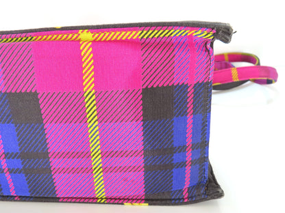 Versace Baroque Nylon Canvas Tote Bag, Purple and Multicolor