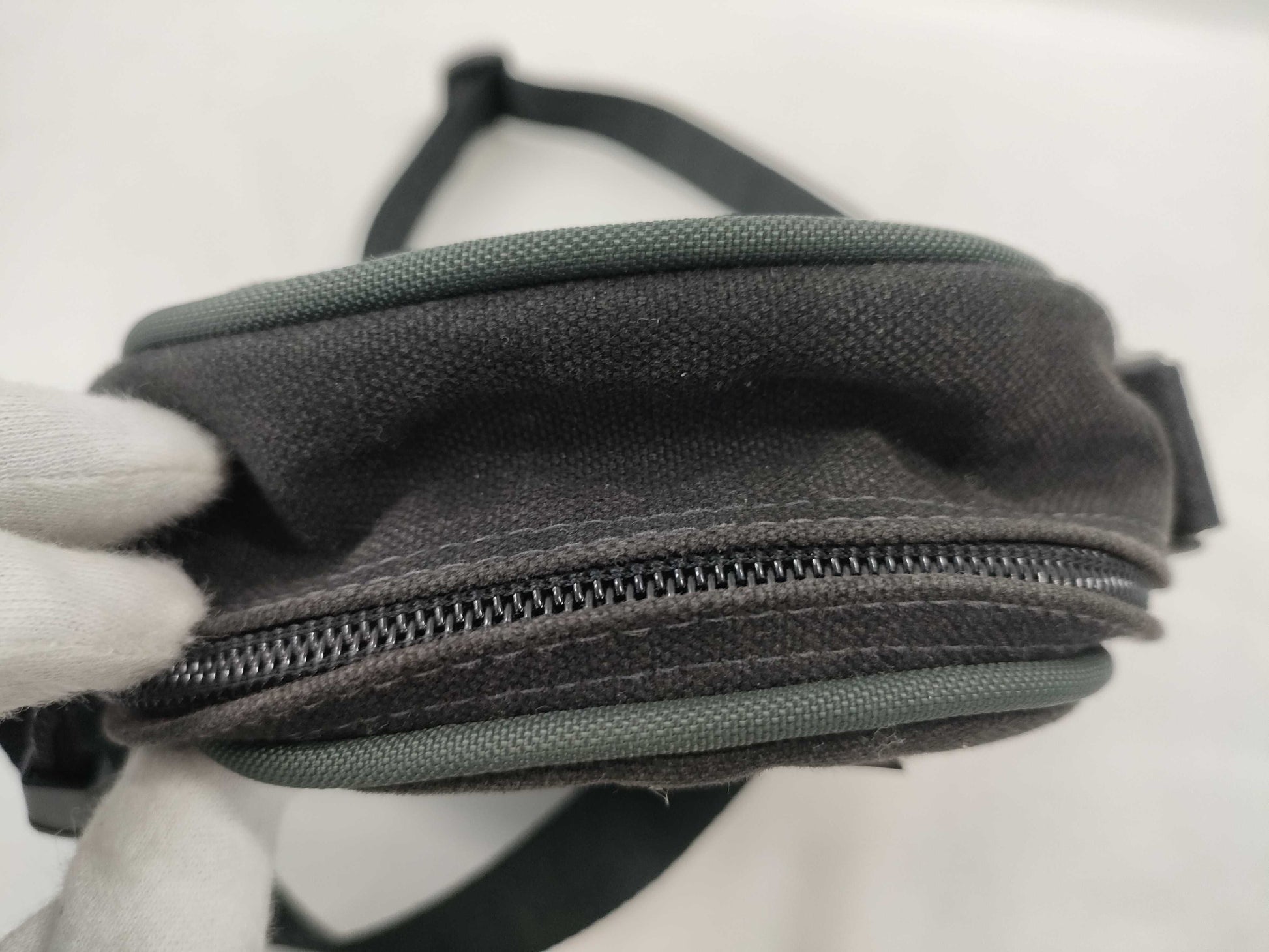 CHANEL Sport Line Canvas Shoulder Bag 8557503 Black x Green Shoulder Bag