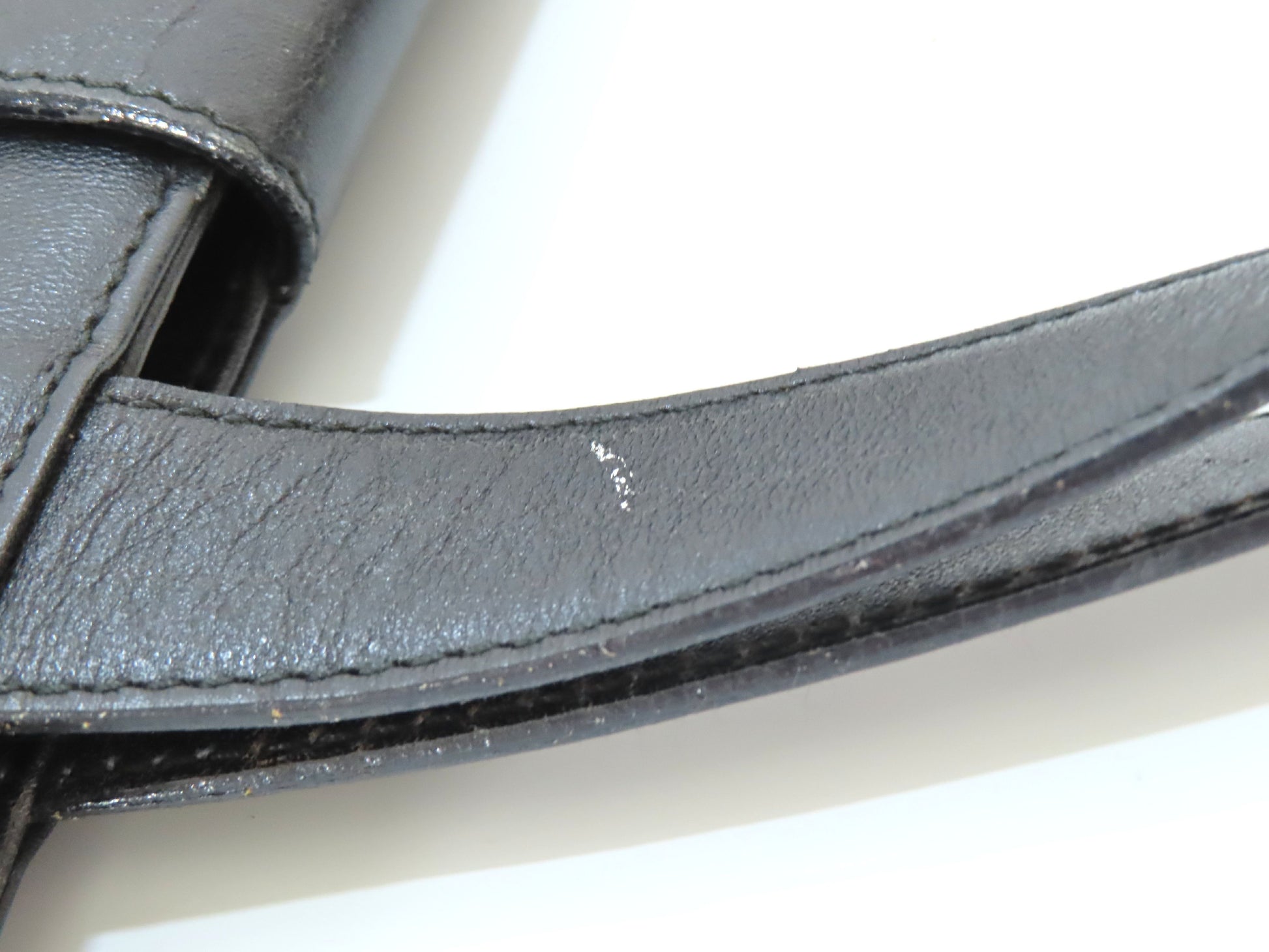 GUCCI Gucci Leather Handbag 002・1781・0347 Black Handbag