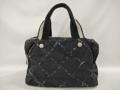 CHANEL Travel Line Nylon Mini Boston Bag 5737031 Black Handbag