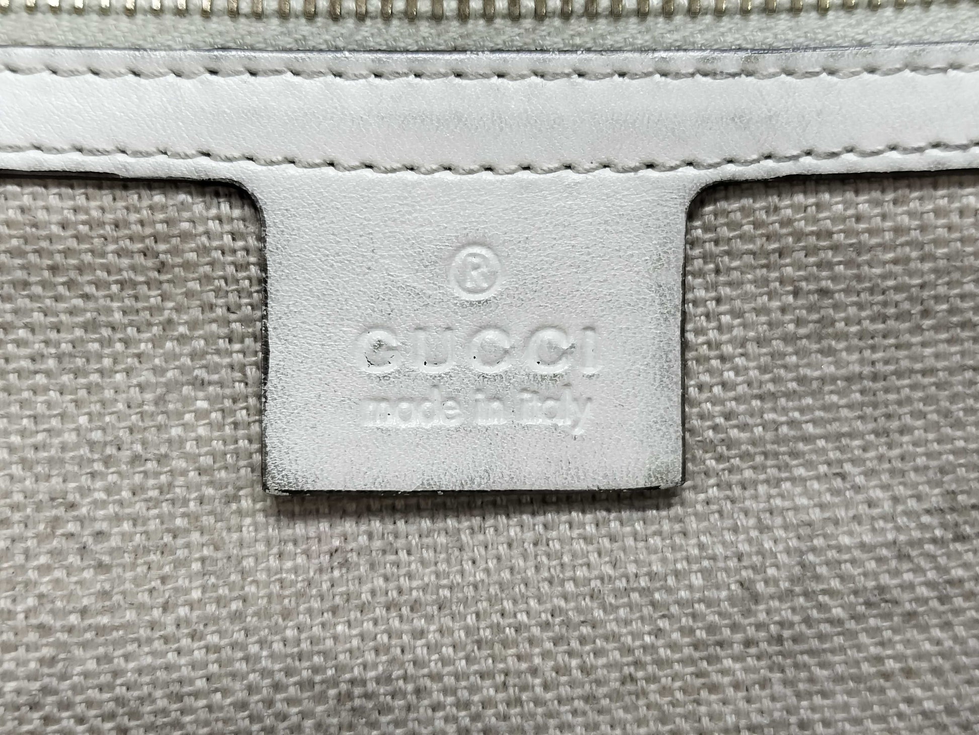 GUCCI Canvas Handbag 247209 525040 Ivory Tote Bag