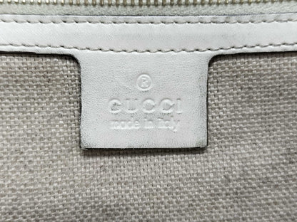 GUCCI Canvas Handbag 247209 525040 Ivory Tote Bag
