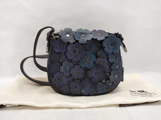 COACH Leather Shoulder Bag 20115 Black Shoulder Bag