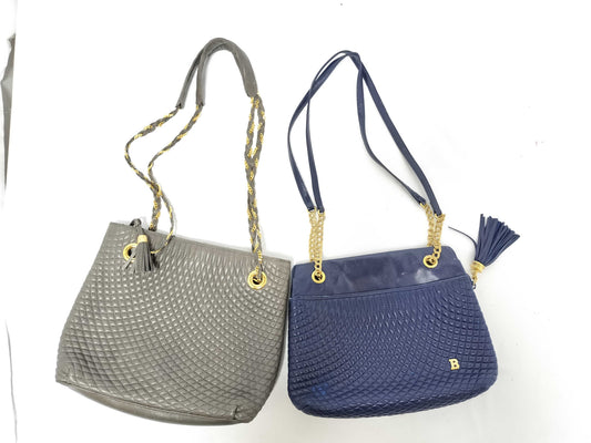 BURBERRY Leather Tote Bag and Shoulder Bag Set