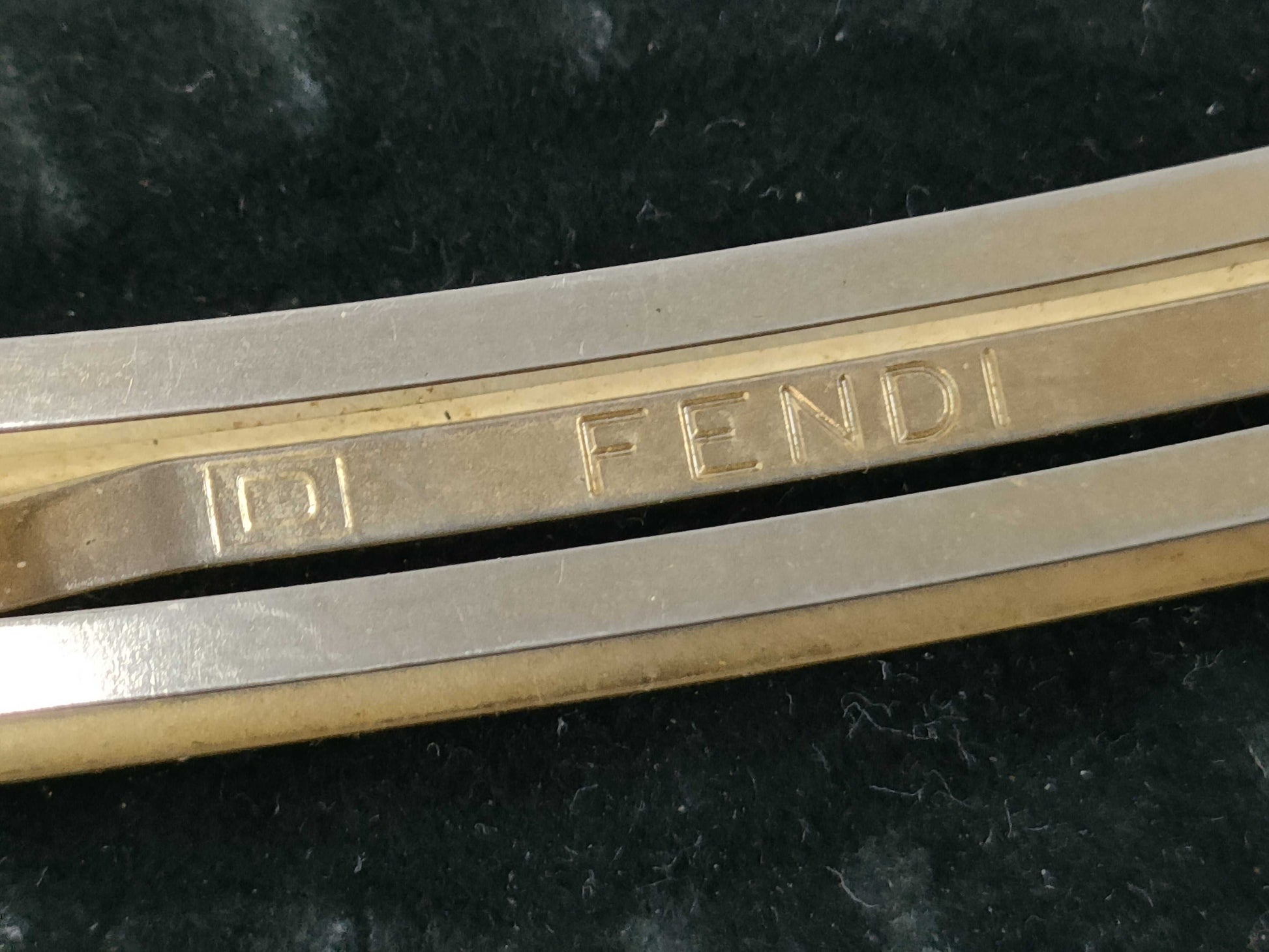 FENDI Pecan Canvas x GP Barrette, Brown x Black, Other Accessories