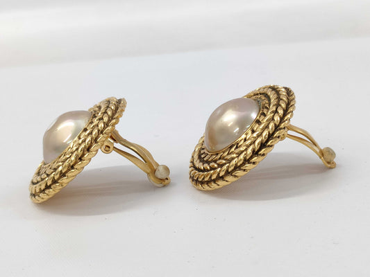 CHANEL Chanel GP Gold Earrings