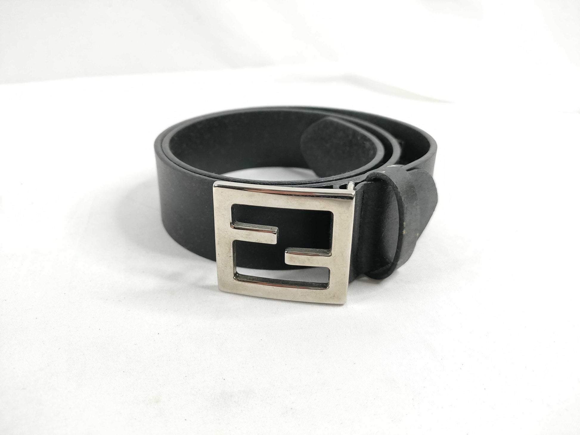 FENDI Leather Belt Black Belt