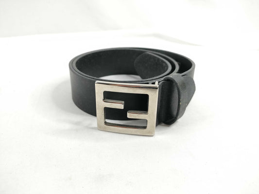 FENDI Leather Belt Black Belt
