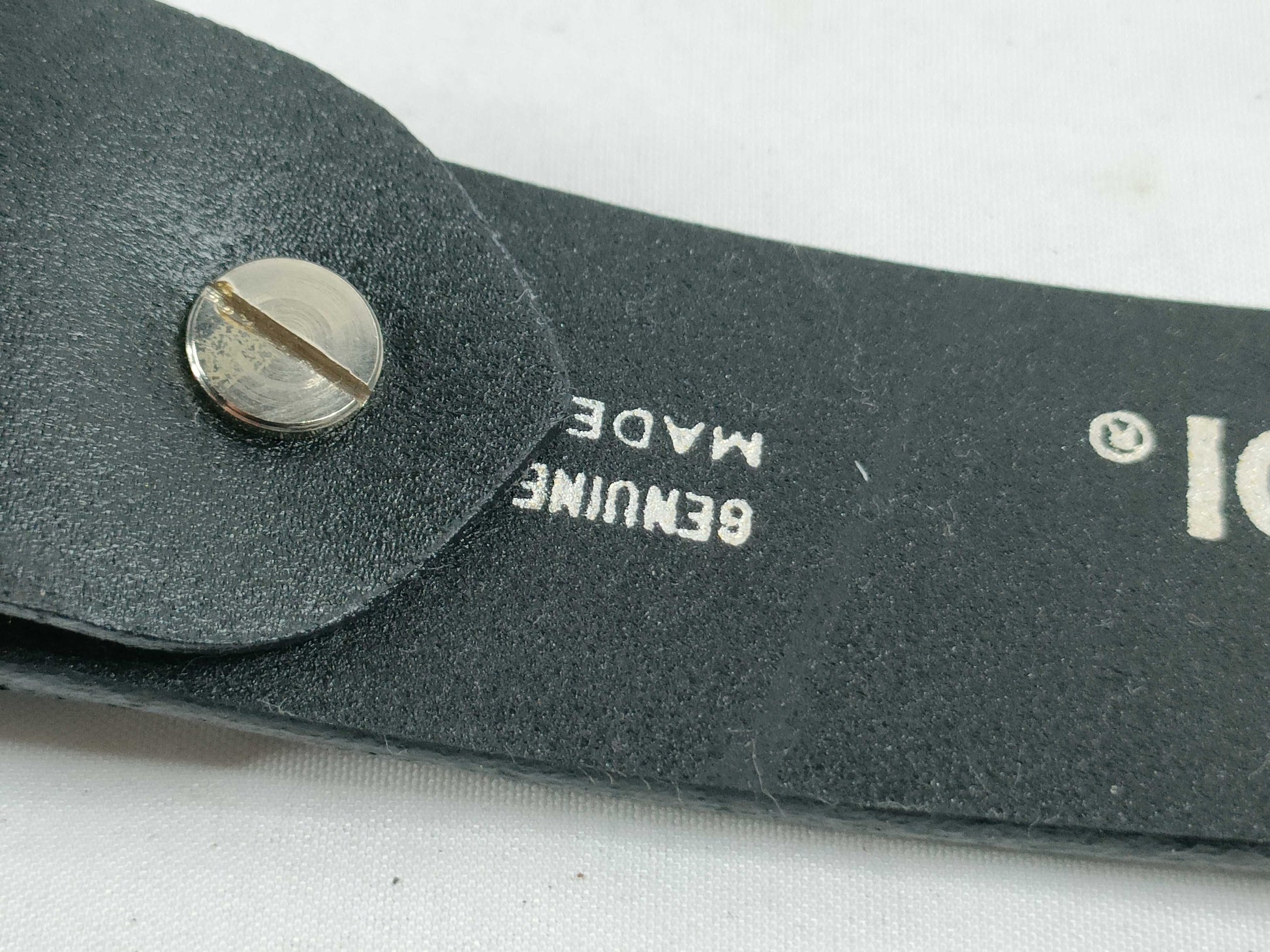 FENDI Leather Belt Black Belt