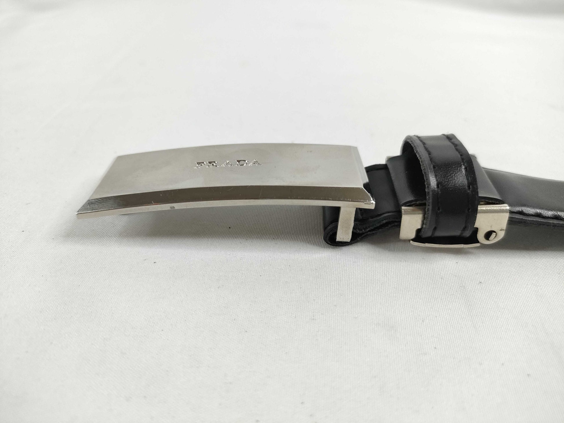 PRADA Prada Leather Belt Black Belt