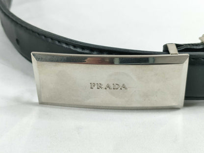 PRADA Prada Leather Belt Black Belt