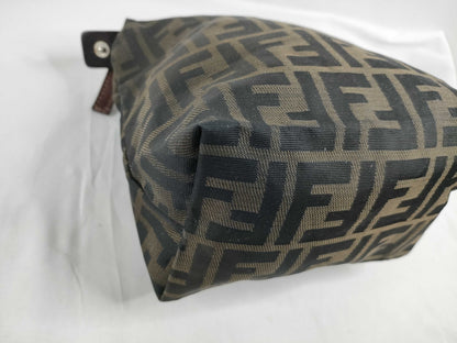 FENDI Zucca pattern nylon canvas pouch 2119 26540 009 Khaki x Black Pouch