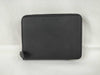 Bonaventura Leather Round Zip Black Wallet