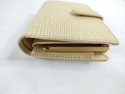 LOUIS VUITTON M6324A Epi Leather LV Epi Porte Monnaie Bi-fold Viennois M6324A MI0052 Wallet