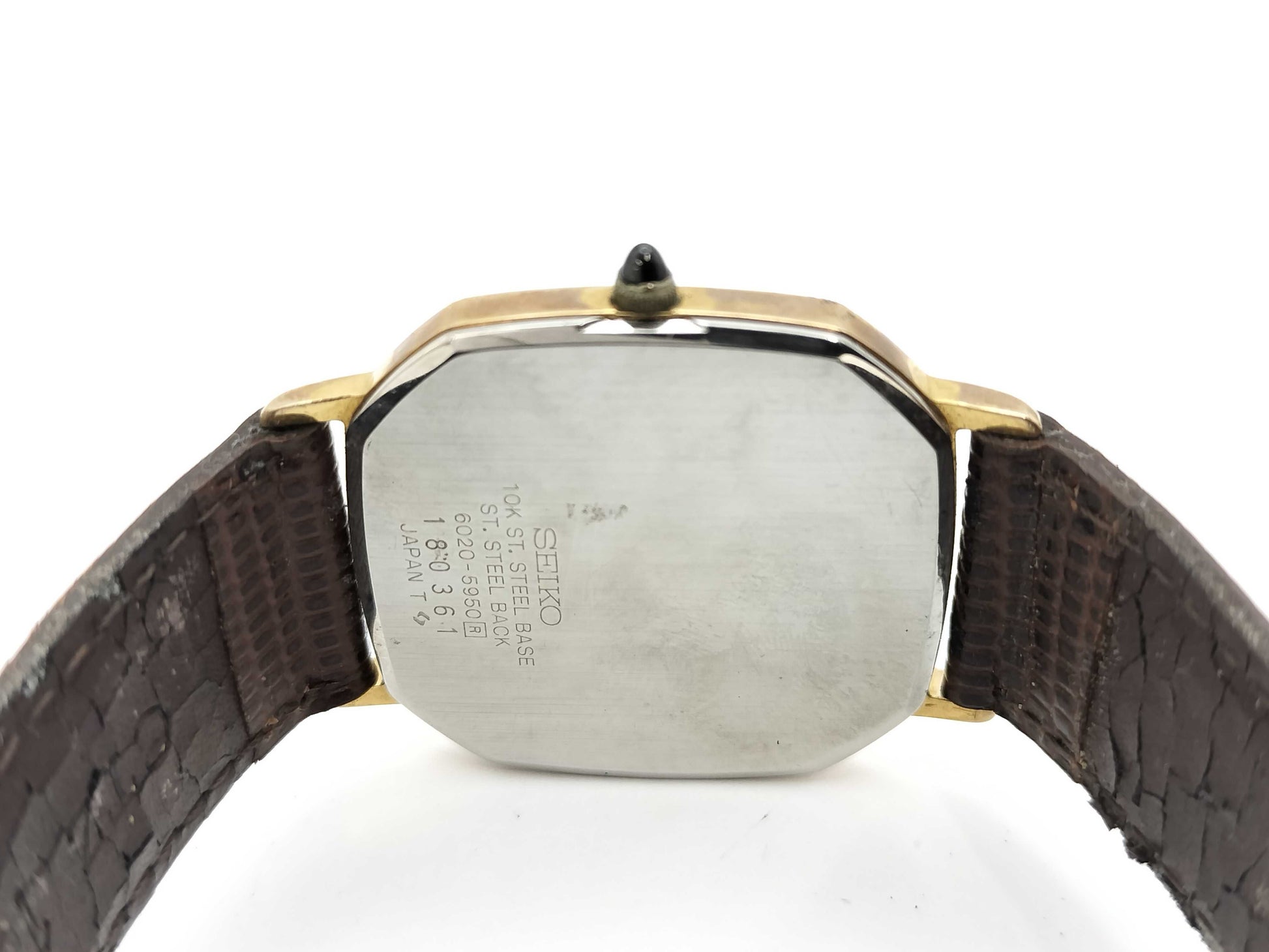SEIKO Dolce 6020-5950 180361 Quartz Black Dial Women's Watch Not Working/No Operational Guarantee